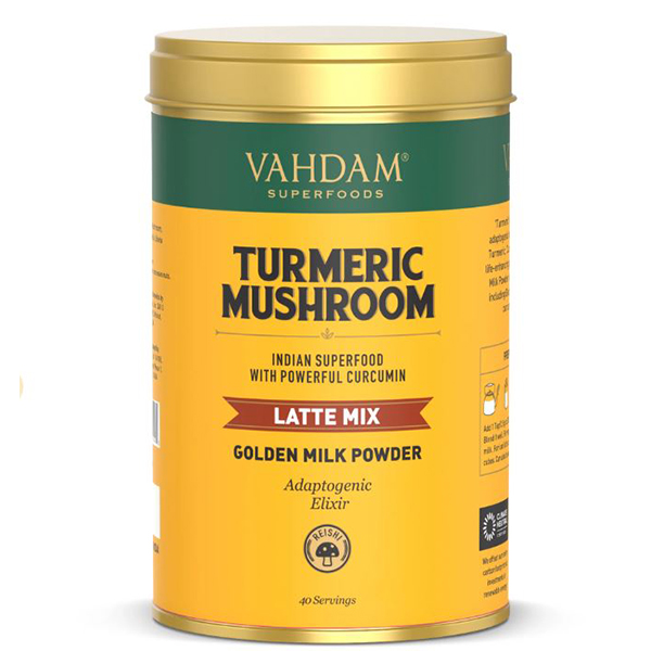 Turmeric Mushroom Latte, Golden Milk Powder, 100 Gm