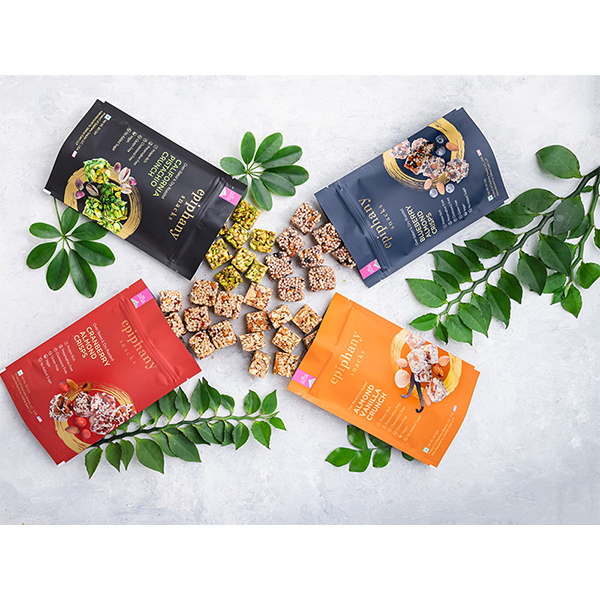 Cranberry Almond Crisps + Almond Vanilla Crunch + Blueberry Almond Crisps + California Pistachio Crunch