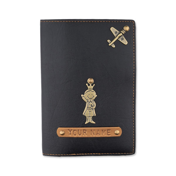 Personalized Passport Cover – Black