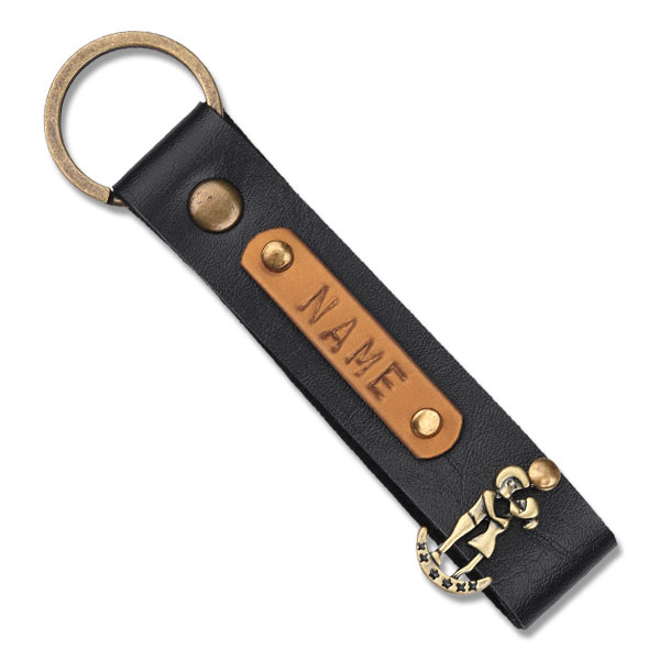 Personalized Keychain – Black