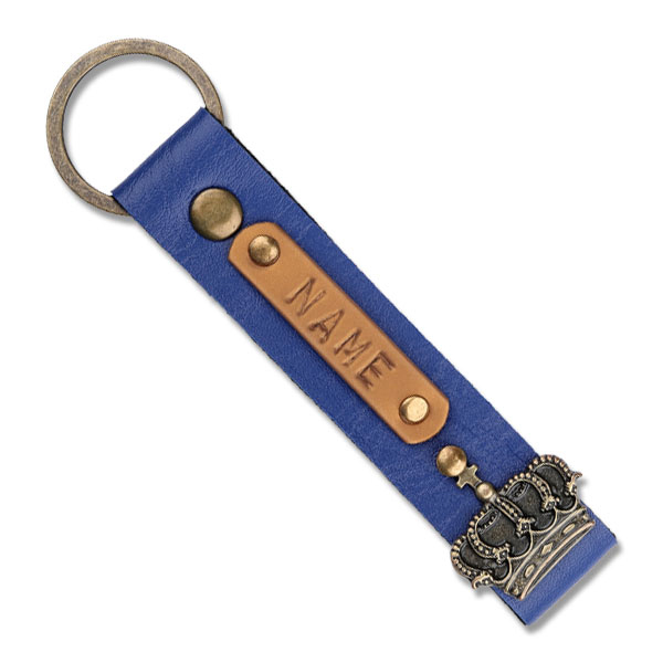 Personalized Keychain – Dark Blue