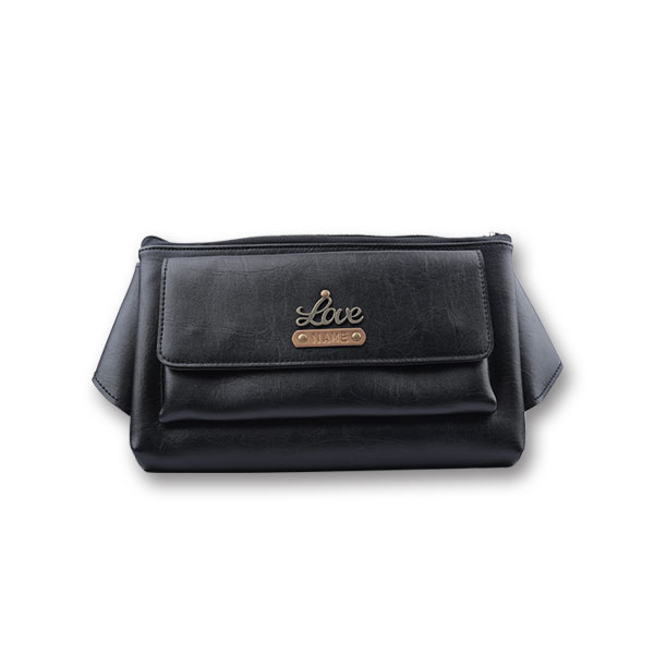 Personalised Men’S Crossbody Bag – Black
