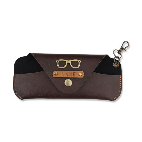 Personalised Eyewear Case – Dark Brown