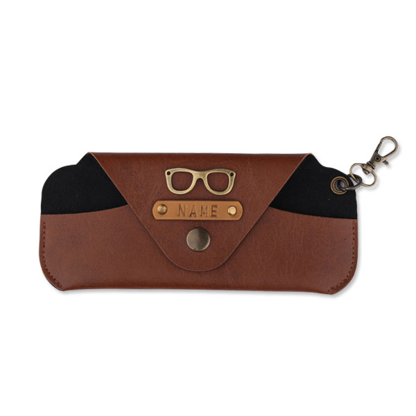 Personalised Eyewear Case – Light Brown