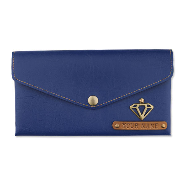 Personalized Women’S Wallet – Dark Blue