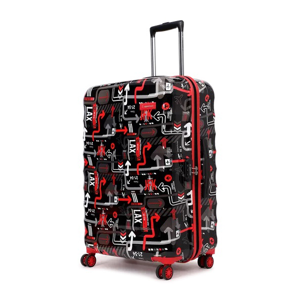 Jfk Hard Luggage Trolley Bag Large Black