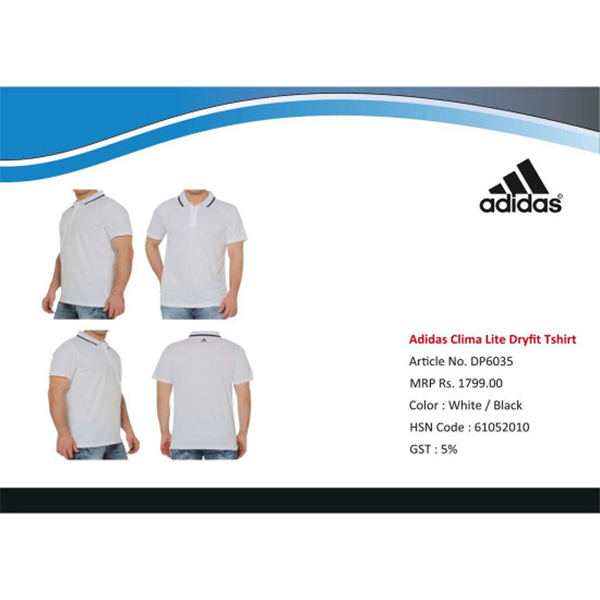 Adidas Climate Lite Dryfit Tshirt Dp6035 White