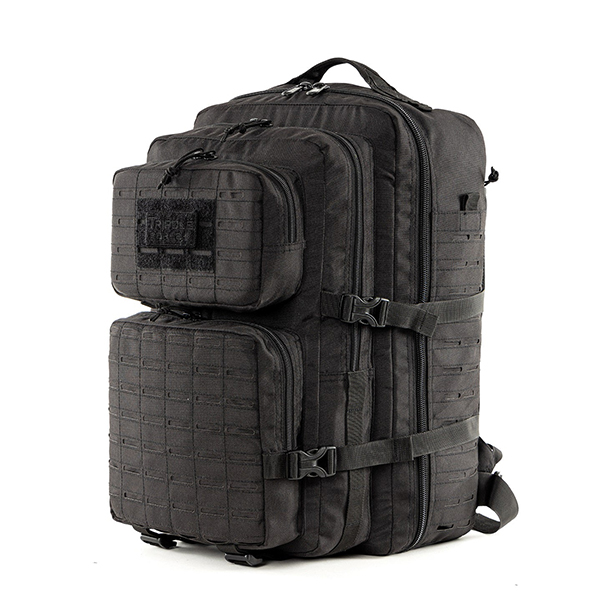 Tripole Force Plus Tactical Army 50 Litre Bag & Backpack With Laser-Cut Molle - Black