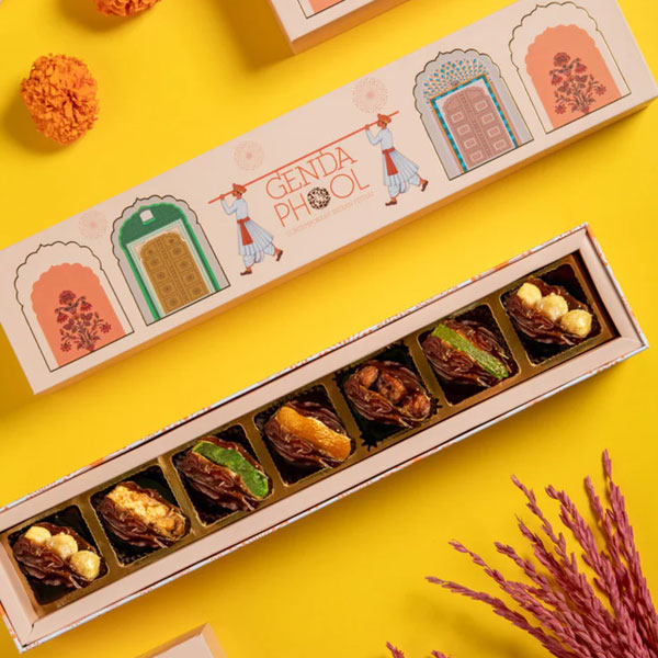 Assorted 7 Piece Stuffed Medjool Dates Box