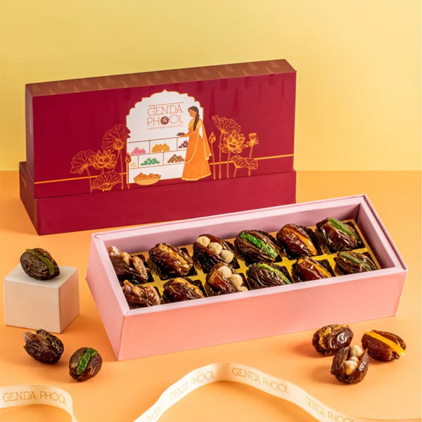 Assorted 12 Piece Stuffed Medjool Dates Box