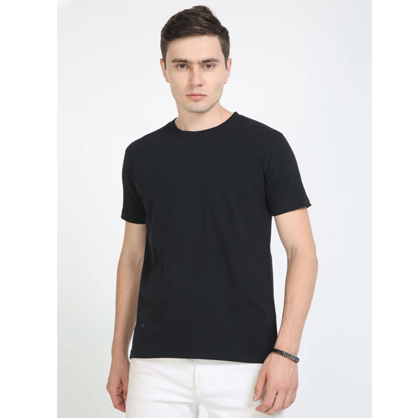 Sustainable Crew Neck T-Shirt - Black