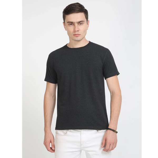 Sustainable Crew Neck T-Shirt - Charcoal