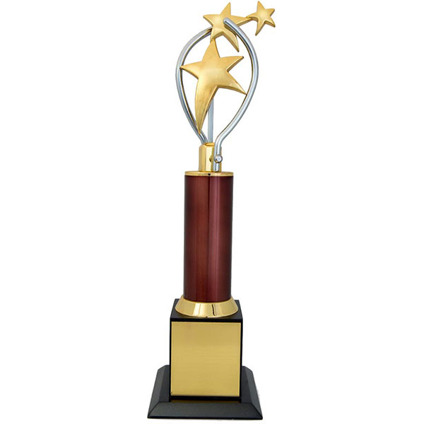3 Star Trophy Model-1092 A 100X100X353Mm