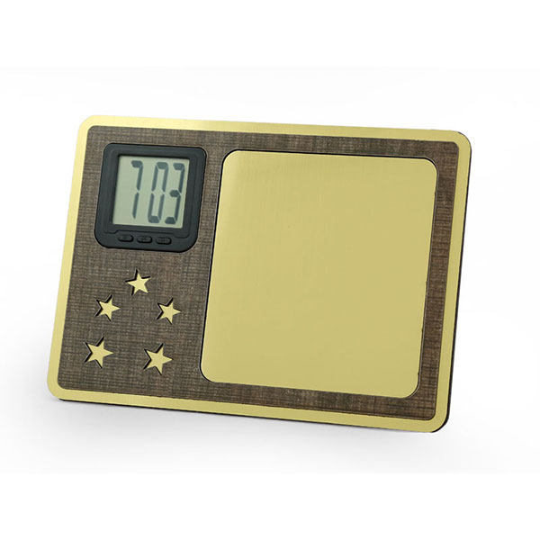 Memento With 5 Star And Digital Clock Model-1101 220X165X20Mm