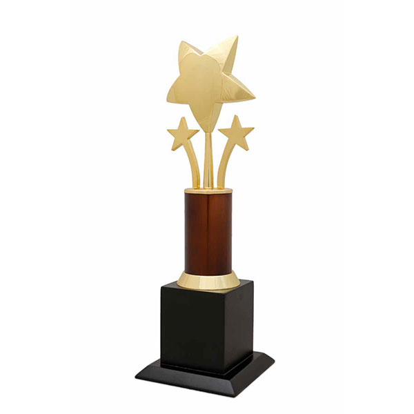 Three Star Fountain Trophy Model-1104 100X100X310Mm