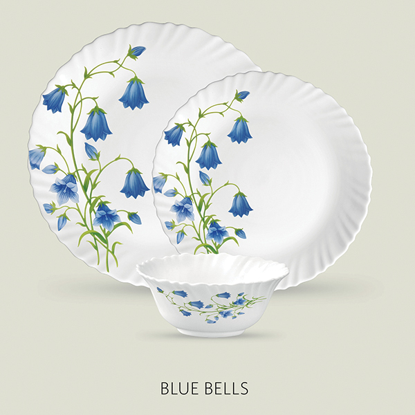 La Opala Diva Classique 6 Pcs Dinner Set- Blue Bells
