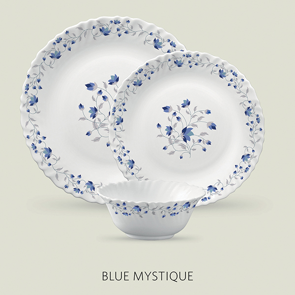 La Opala Diva Classique 6 Pcs Dinner Set- Blue Mystique