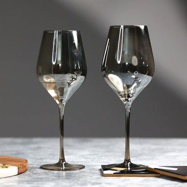 Barware Smokey Grande Wine Glasses (Set Of 2)