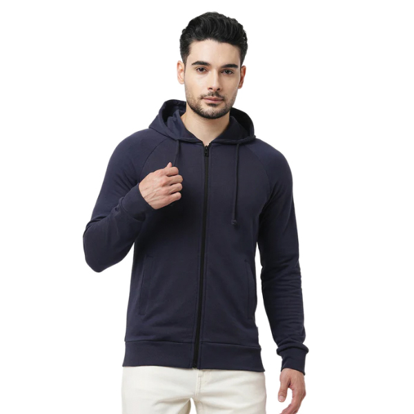 Jack&Jones Austin Hoodie Jacket - Navy Blue