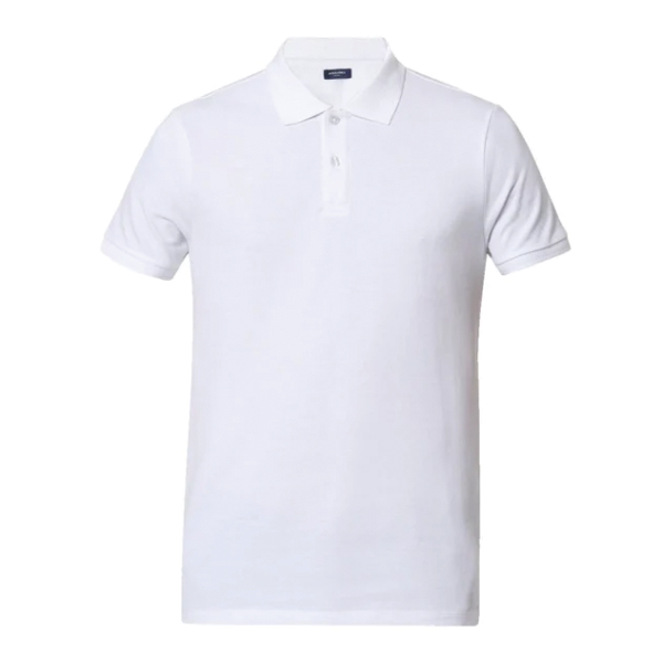 Jack&Jones Jacquard Plain Polo - White