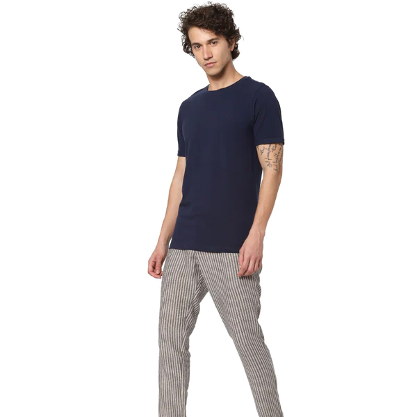 Jack&Jones Jesper Round Neck Tee - Navy Blue