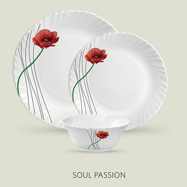 La Opala Diva Classique 33 Pcs Dinner Set- Soul Passion