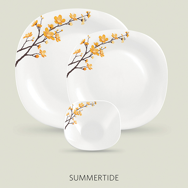 La Opala Diva Quadra 29 Pcs Dinner Set- Summertide