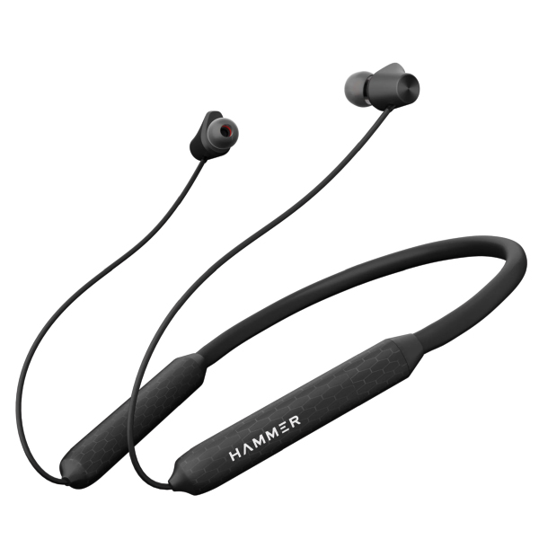 Hammer Twist In-Ear Wireless Bluetooth Neckband (Black)