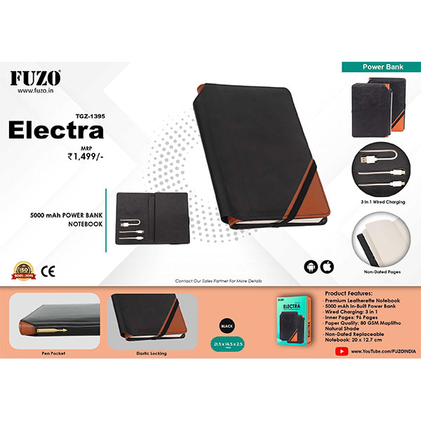 Notebook With 5000Mah Powerbank Electra Tgz-1395