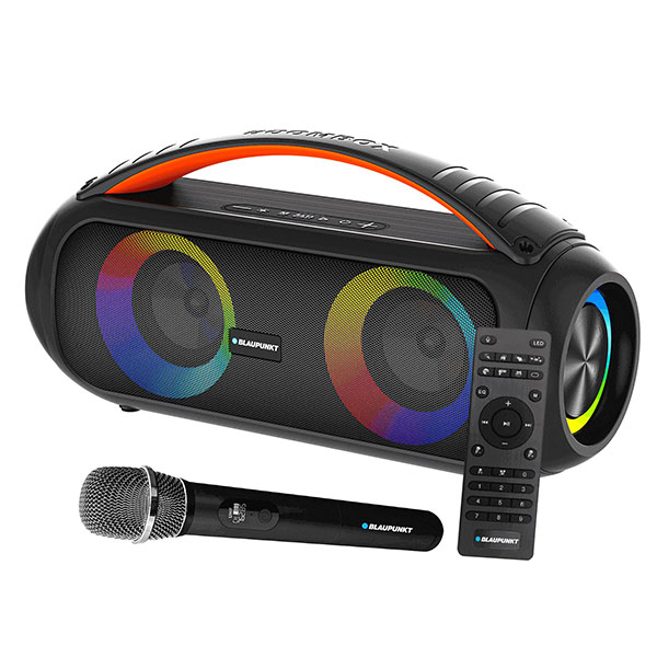 Atomik Bb50 50W Boombox Speaker With Wireless Karaoke Mic