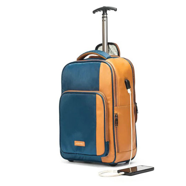 Jetson | Blue | Laptop Trolley Backpack