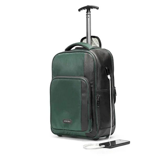 Jetson | Green | Laptop Trolley Backpack