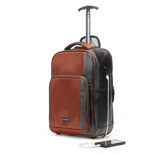 Jetson | Rust | Laptop Trolley Backpack