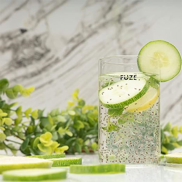 Fuze Borosilicate Clear Glass 300Ml