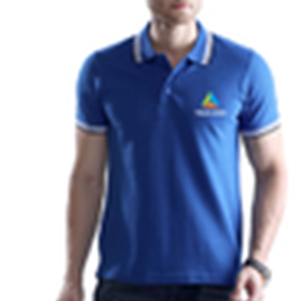 Wild Horn Tipping Polo T-Shirt-Blue