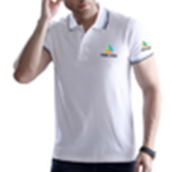 Wild Horn Tipping Polo T-Shirt-White