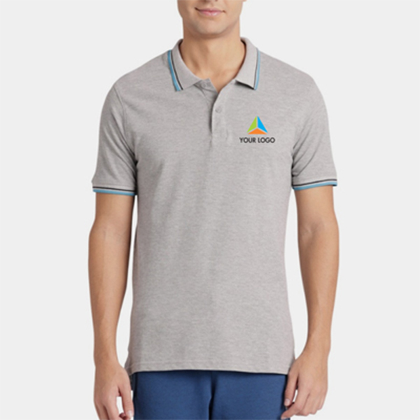 Wildcraft Cotton Polo T-Shirt - Tipping Grey