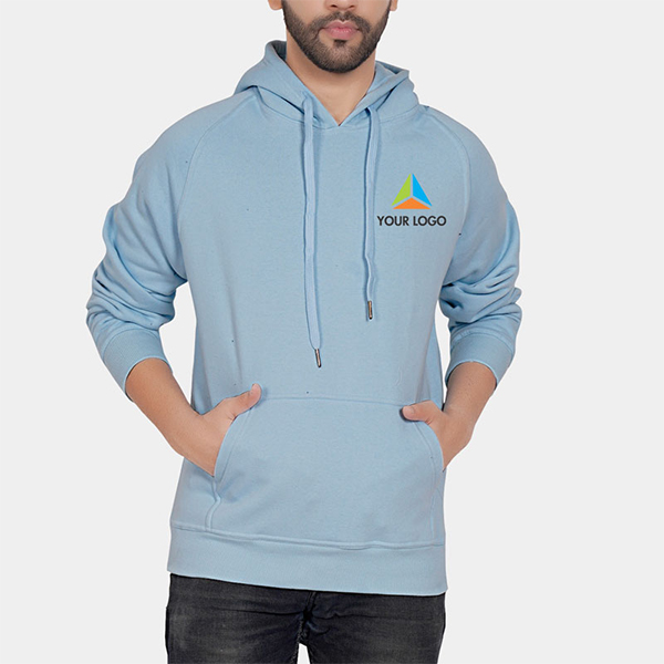 Pullover Hoodie-Ice Blue