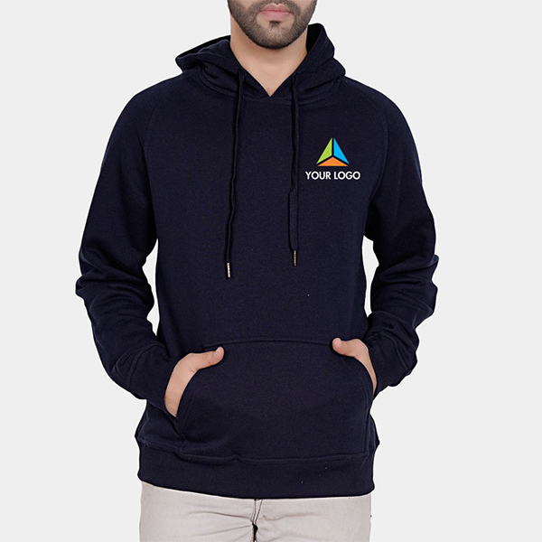 Pullover Hoodie-Navy Blue