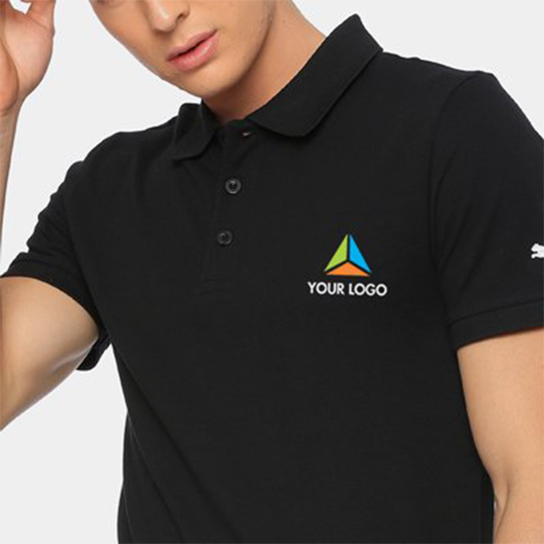 Puma Plain Polo T-Shirt Ess - Black