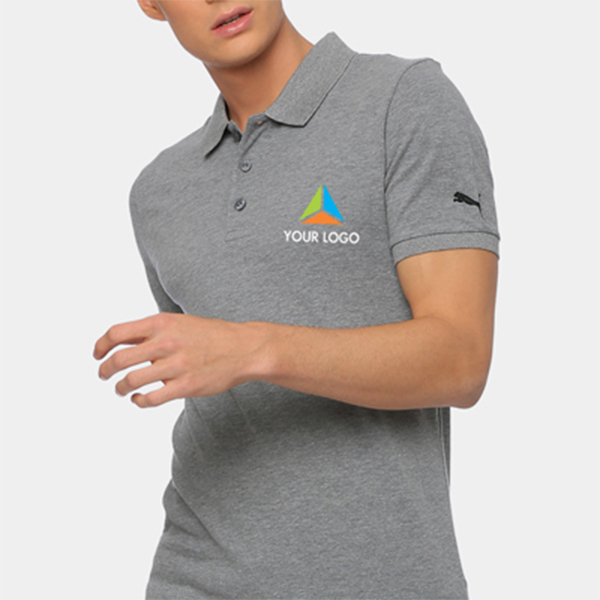 Puma Plain Polo T-Shirt Ess - Grey