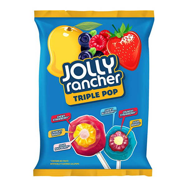 Jolly Rancher Jr Pops Triple Assorted Pouch 304G