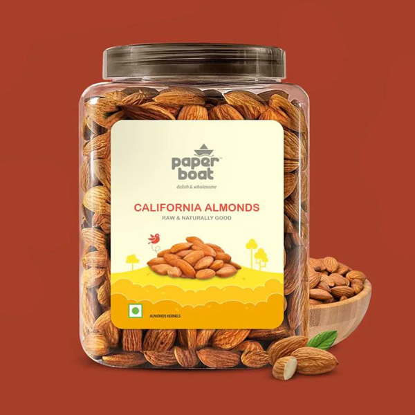 Paperboat Nuts & Dry Fruits California Almonds Jar 1