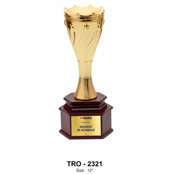 Premium Cup Metal Trophy Tro-2321 (12 Inches)