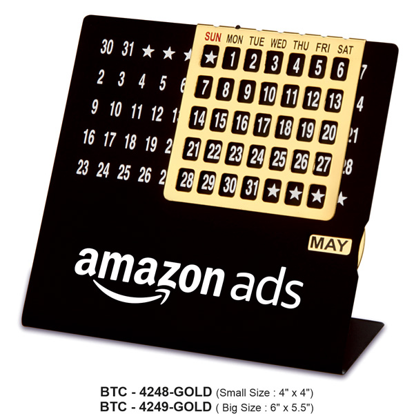 Small Perpetual Calendar Black, Gold & Rose Gold Btc - 4248