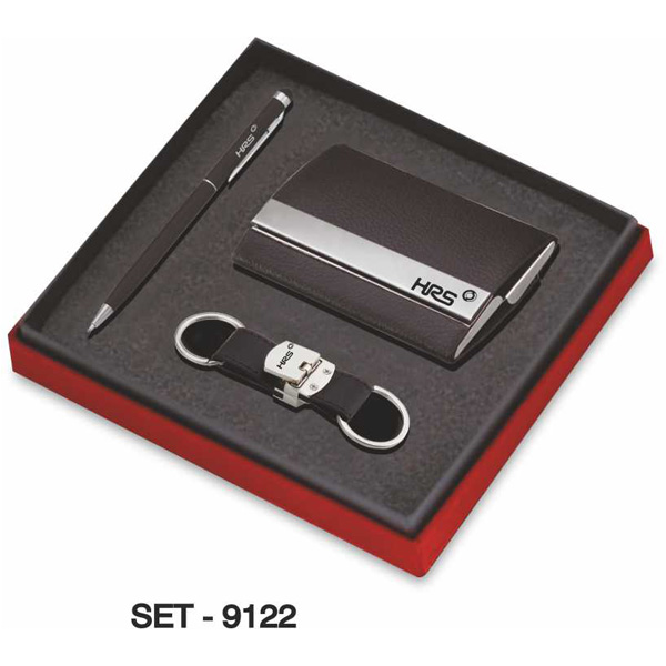 3 In 1 Pen+Visiting Card Holder+Keychain 9122