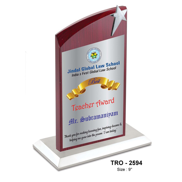 Designer Wooden Plaque Tro-2594 (9 Inches)