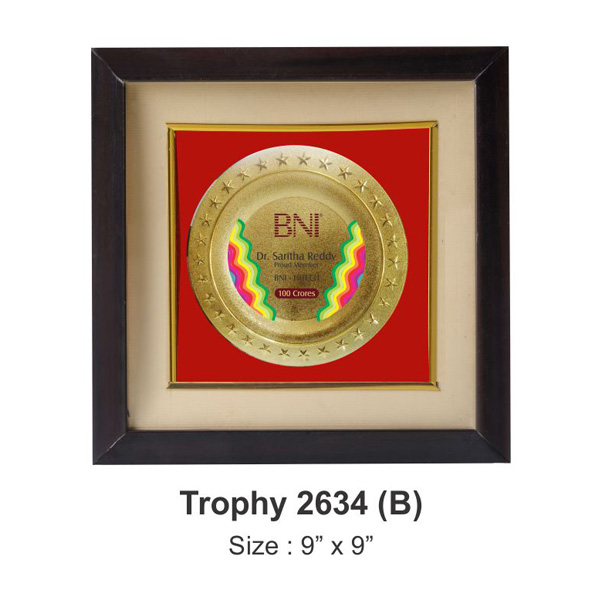 Round Shield Plaque 9" Tro-2634 (9*9 Inches)