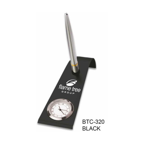 Premium Pen Stand With Clock Btc-320