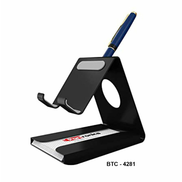 Metal Mobile Stand With Pen Stand+Memo Pad Btc-4281